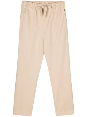 Semicouture elasticated-waistband cotton trousers - Neutrals