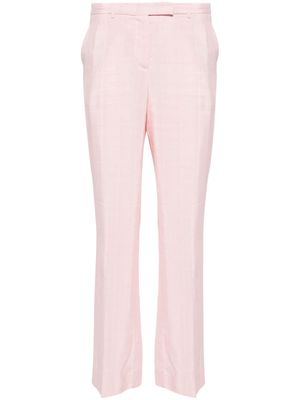 Semicouture fine-check-pattern trousers - Pink