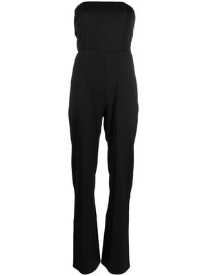 Semicouture fitted strapless jumpsuit - Black