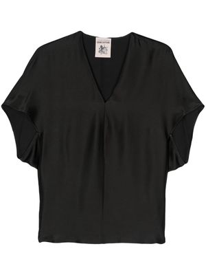 Semicouture Gabrielle Envers satin blouse - Black