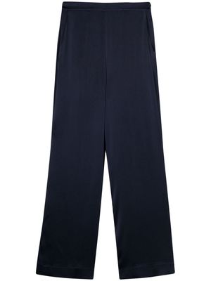 Semicouture high-waist wide-leg trousers - Blue