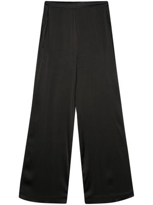Semicouture high-waisted palazzo trousers - Black