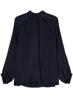 Semicouture Jazmin Envers crepe blouse - Blue