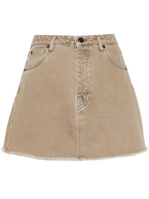 Semicouture Lilly mini denim skirt - Neutrals