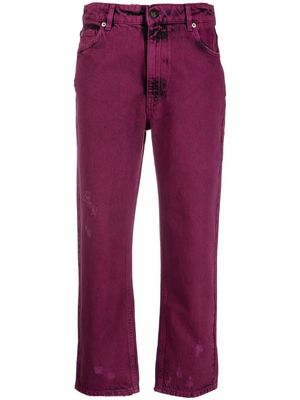 Semicouture Mirtillo cropped jeans - Pink