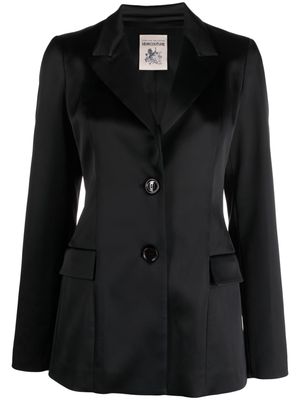 Semicouture notched-lapels single-breasted blazer - Black