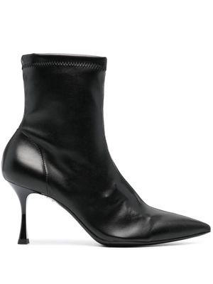 Semicouture pointed-toe 85mm ankle boots - Black