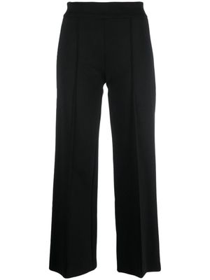 Semicouture Roma decorative-stitching cropped trousers - Black