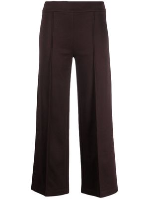 Semicouture Roma decorative-stitching wide-leg trousers - Brown