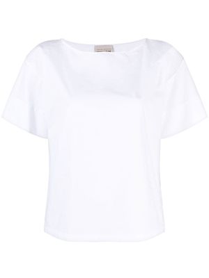Semicouture side-slits cotton T-Shirt - White