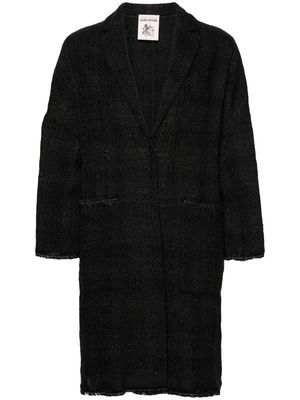 Semicouture single-breasted bouclé coat - Black