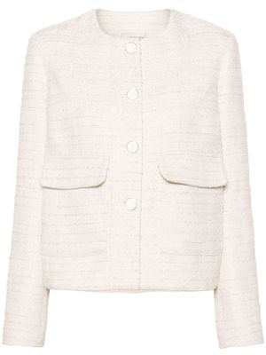 Semicouture single-breasted bouclé jacket - Neutrals