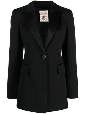 Semicouture single-breasted tailored blazer - Black