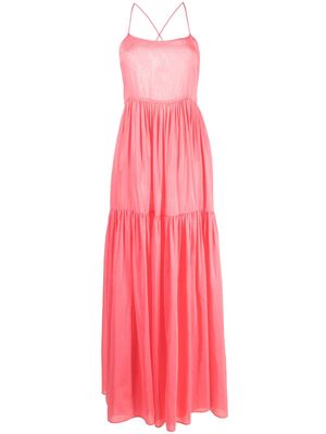 Semicouture sleeveless maxi dress - Pink