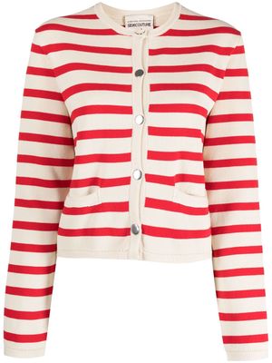 Semicouture stripe-print knit cardigan - Neutrals