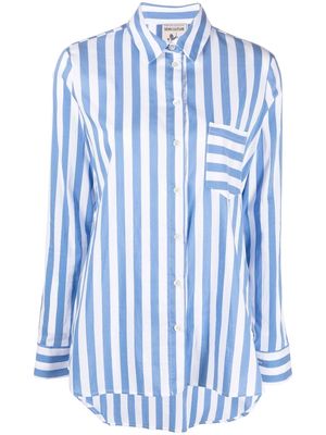 Semicouture striped long-sleeved shirt - Blue