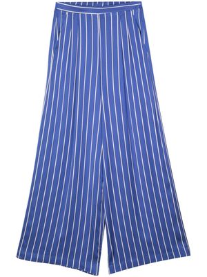 Semicouture striped wide-leg trousers - Blue