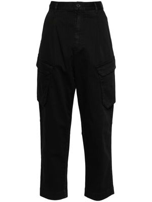 Semicouture tapered-leg cargo trousers - Black