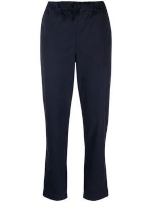 Semicouture twill drawstring tapered trousers - Blue