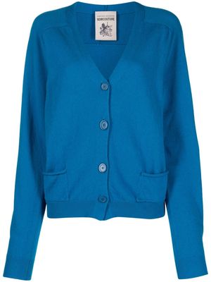 Semicouture V-neck buttoned cardigan - Blue