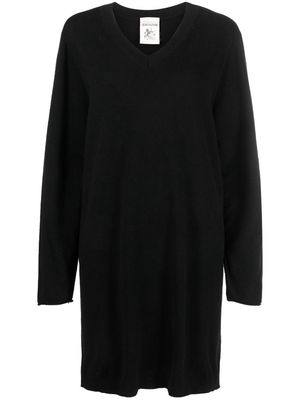 Semicouture V-neck knitted dress - Black