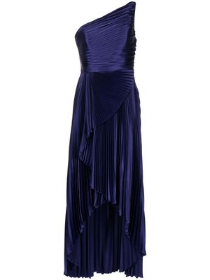Semsem plissé silk gown - Purple