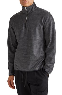 SENECA Aero Half Zip Sweater in Charcoal