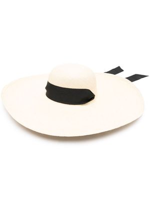 Sensi Studio adjustable band wwide-brim hat - Neutrals