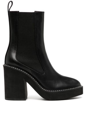 Senso Harper I 100mm leather boots - Black
