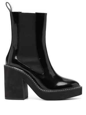 Senso Harper II 100mm leather boots - Black