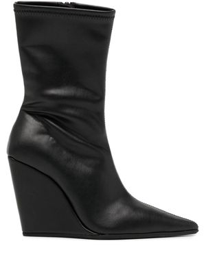 Senso Hayley 100mm wedge boots - Black