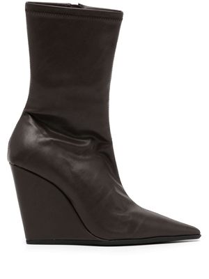 Senso Hayley 100mm wedge boots - Brown