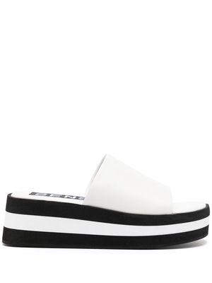 Senso Morgan platform sandals - White