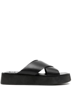 Senso Pippi I crossover platform sandals - Black