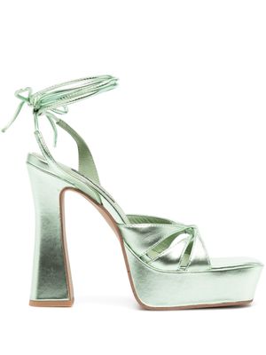 Senso Tahlia 135mm leather sandals - Green