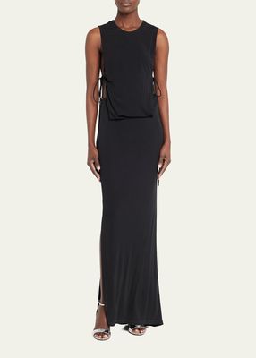 Separation Cutout Jersey Gown