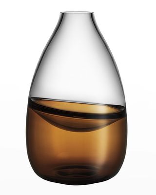 Septum Vase, Golden Brown