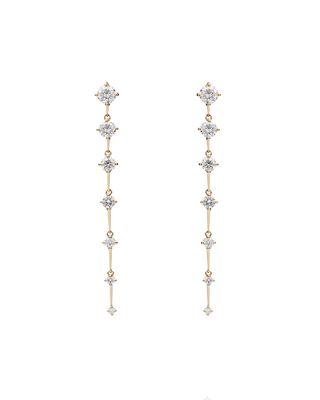 Sequence 18k Diamond Linear Earrings