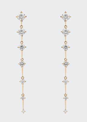 Sequence Medium Earrings with Diamonds