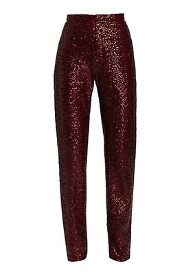 Sequin-Embellished Trousers