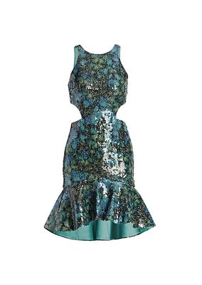 Sequined Butterfly Minidress