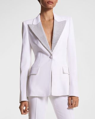 Sequined Lapel Jacket