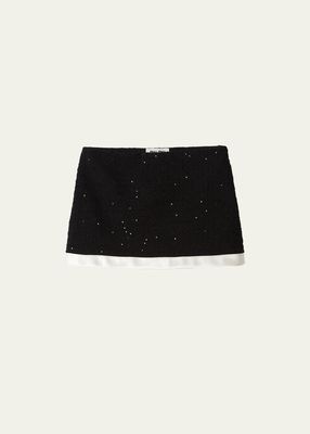 Sequined Mini Skirt