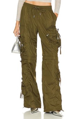 SER.O.YA Alba Cargo Pant in Dark Green