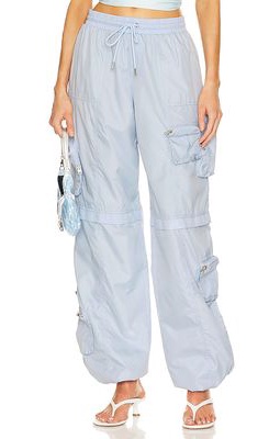 SER.O.YA Alba Ruched Cargo Pant in Baby Blue