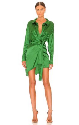 SER.O.YA Demi Dress in Dark Green