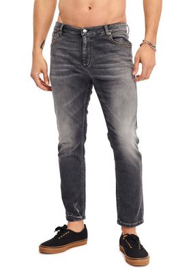 SER.O.YA Diego Drop Crotch Taper Leg Jeans in Graphite