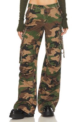 SER.O.YA Jane Cargo Pants in Dark Green