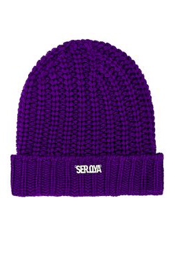 SER.O.YA Steel Beanie in Purple.