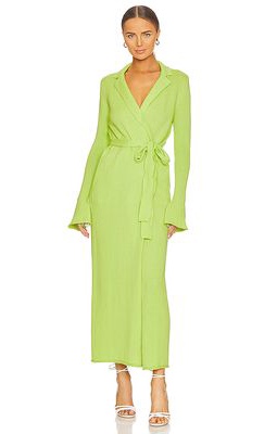 SER.O.YA Venetia Cardigan Dress in Green